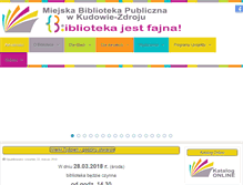 Tablet Screenshot of biblioteka.kudowa.pl